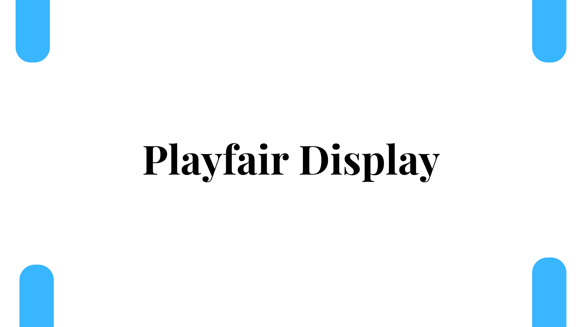 Playfair Display preview